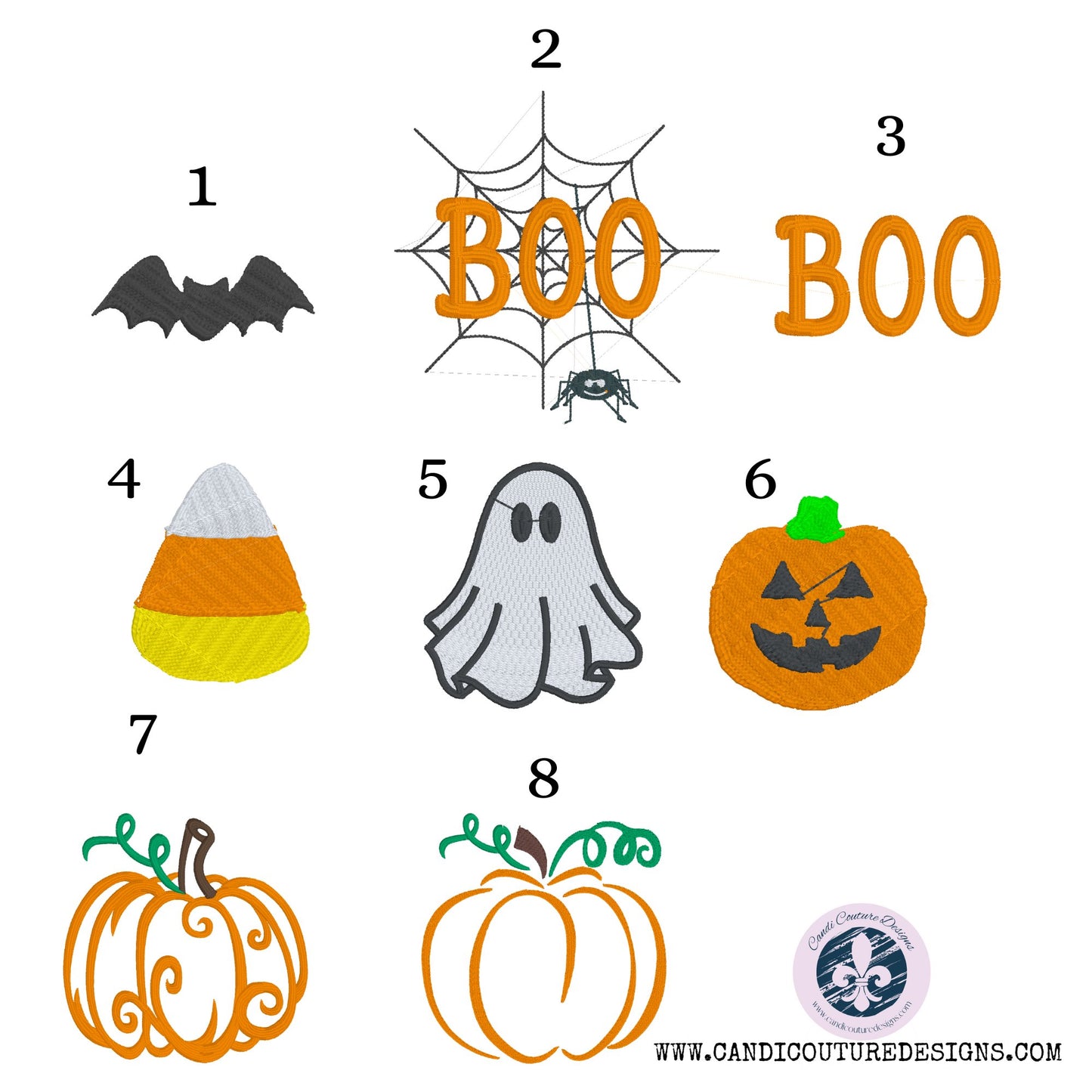 Custom Halloween Monogram Wreath Sash | Personalized Front Door Decor - Candicouturedesigns