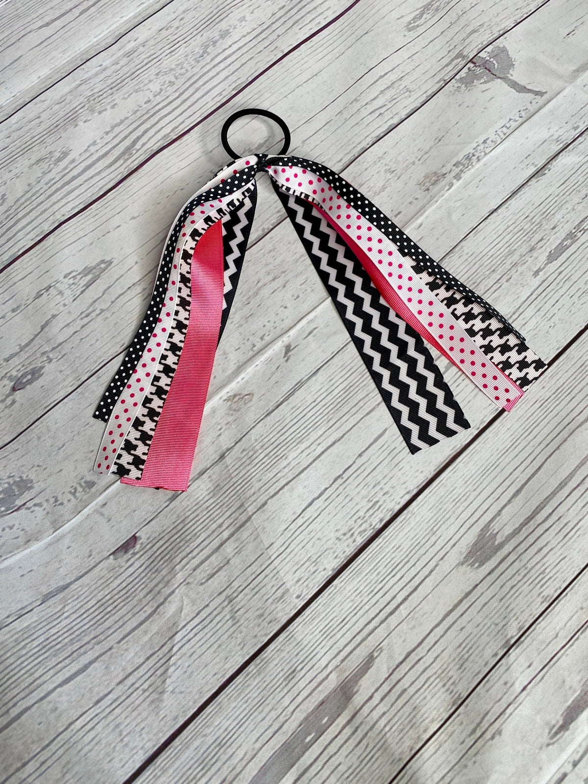 Custom Team Color Ponytail Ribbons | Game Day, Race Day & Cheer Hair Ribbons - Candicouturedesigns