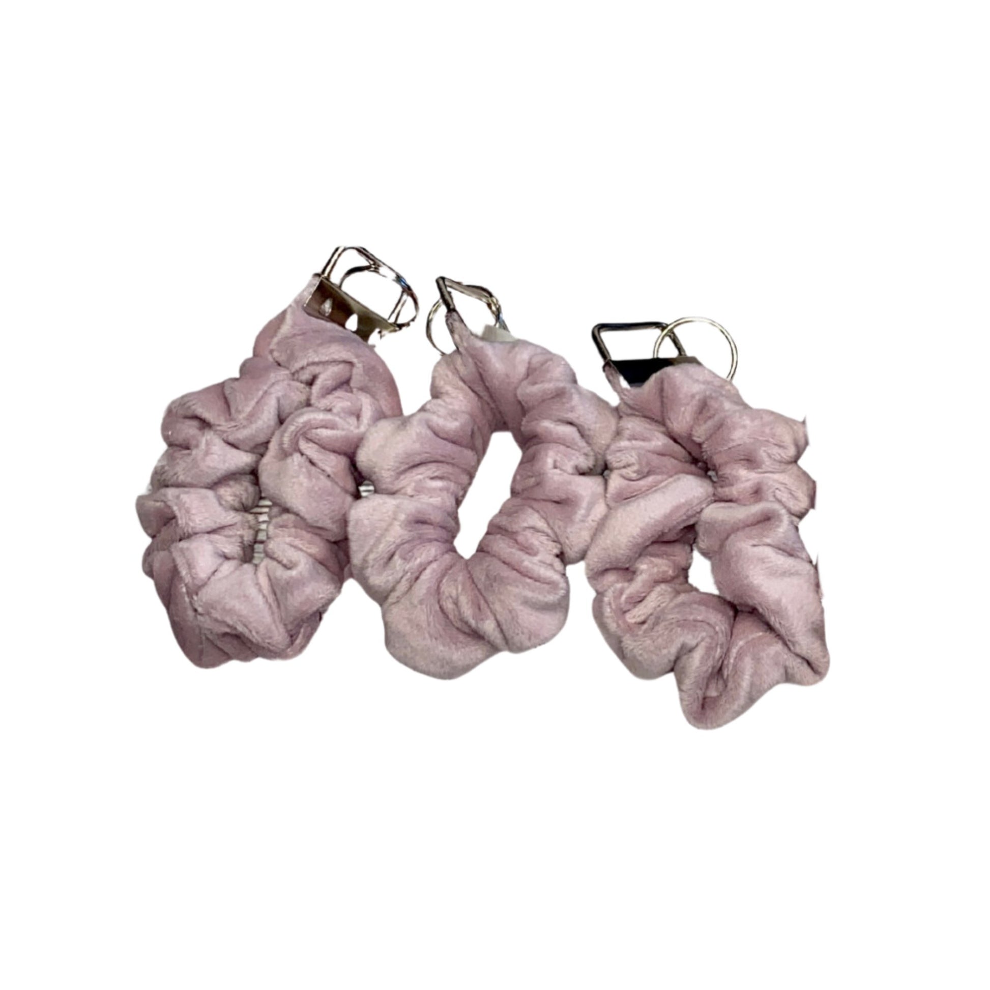 Personalized Plush Velour Scrunchie Keychain: Customizable Trendy Key Holder – Stylish Velvet Key Accessory - Candicouturedesigns