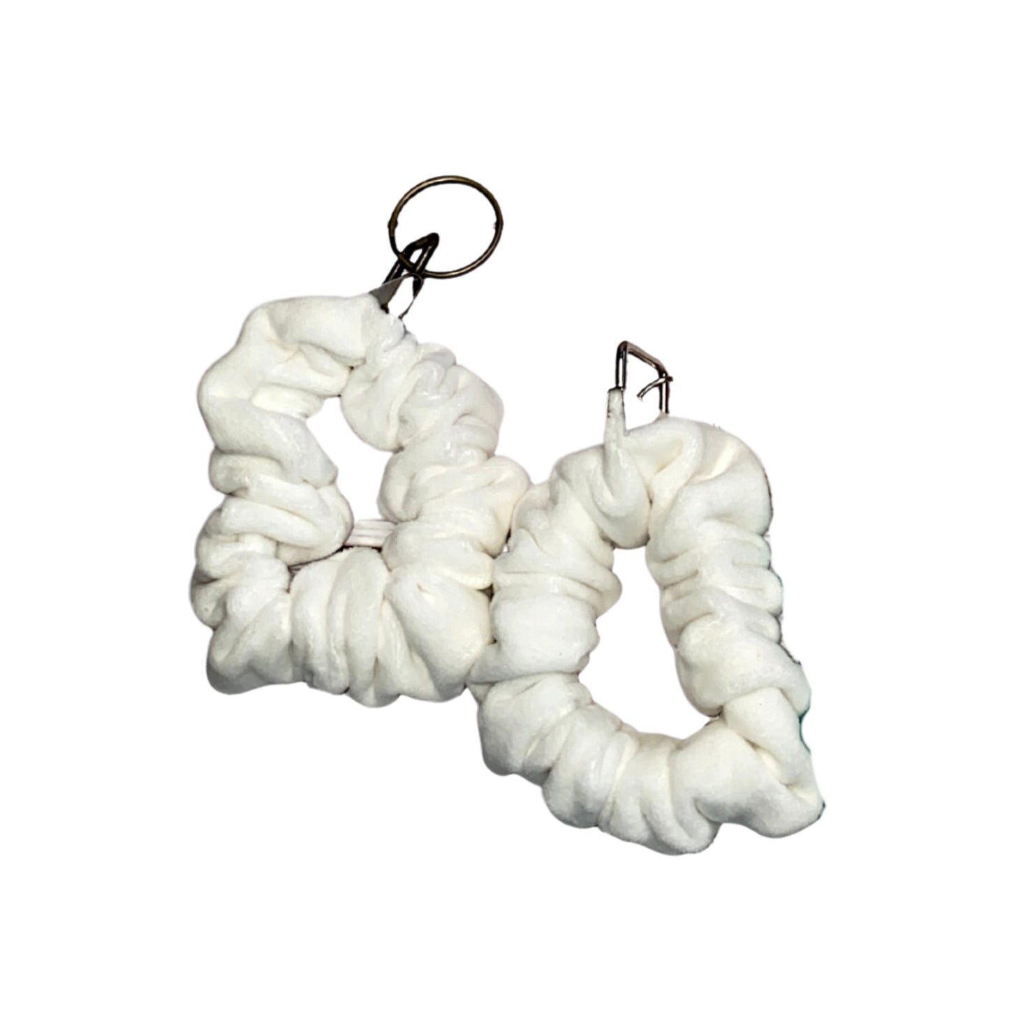 Personalized Plush Velour Scrunchie Keychain: Customizable Trendy Key Holder – Stylish Velvet Key Accessory - Candicouturedesigns