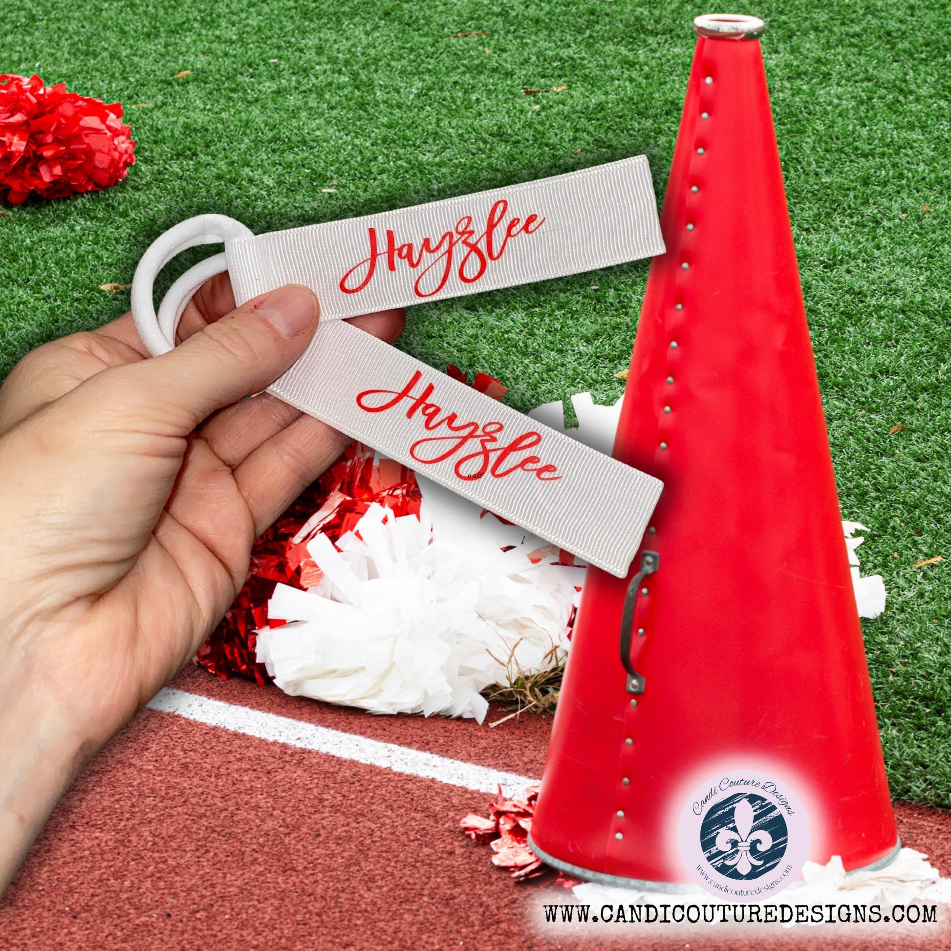 Personalized Pom Tags for Cheerleaders and Dance Teams - Candicouturedesigns
