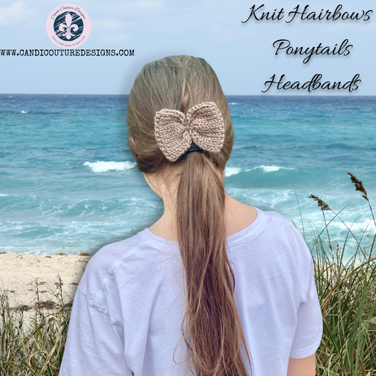 Handmade Knitted Hair Bow | Unique and Stylish Accessory