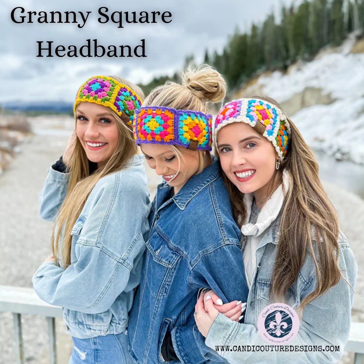 C.C Fuzzy Lined Crochet Head Wrap | Winter Ear Warmer Headband | Ready to Ship - Candicouturedesigns
