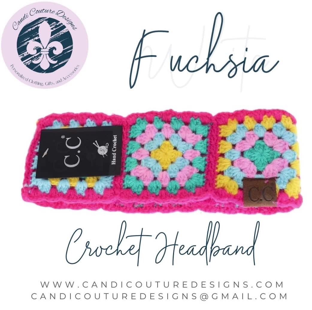 C.C Fuzzy Lined Crochet Head Wrap | Winter Ear Warmer Headband | Ready to Ship - Candicouturedesigns