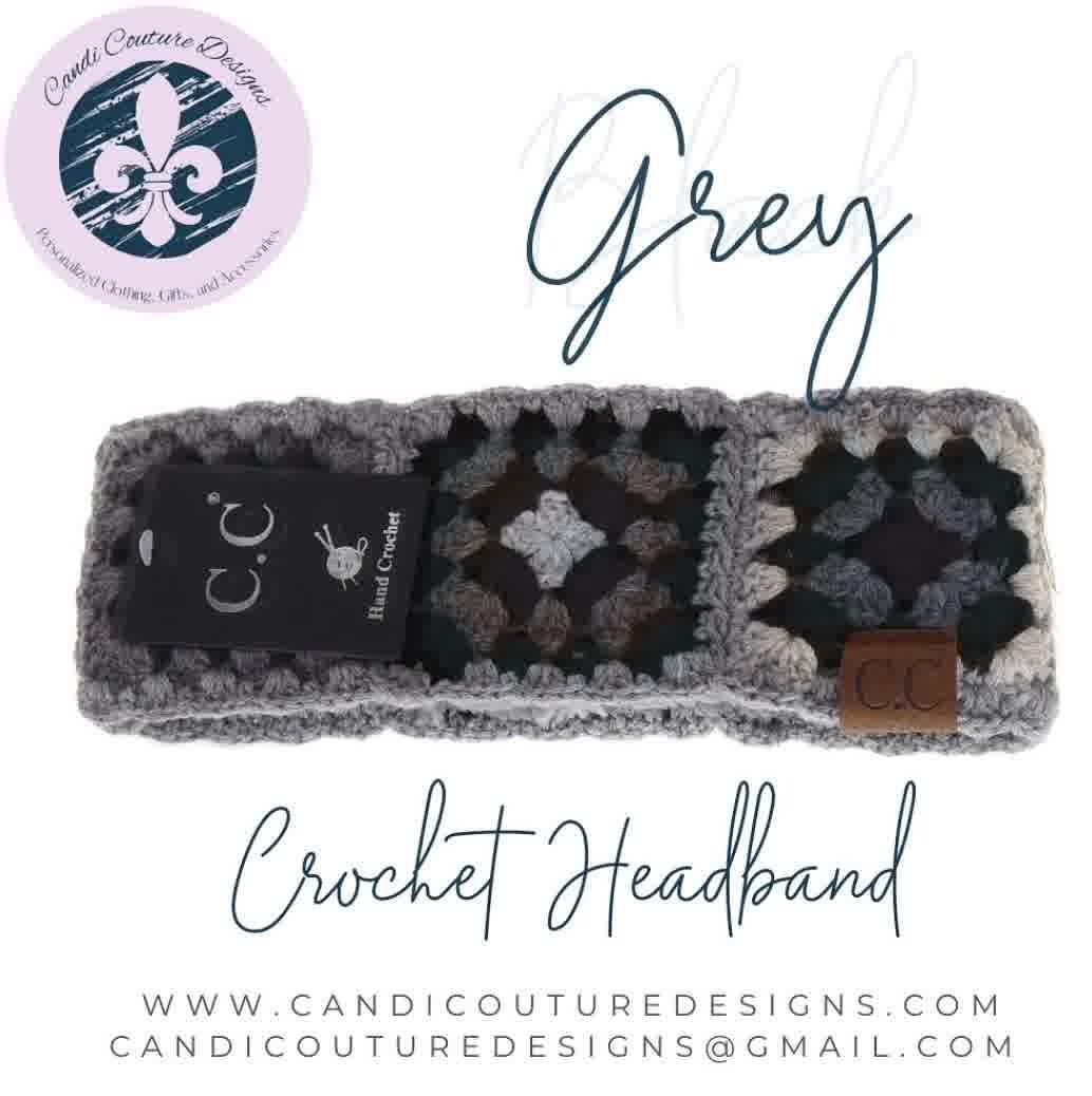 C.C Fuzzy Lined Crochet Head Wrap | Winter Ear Warmer Headband | Ready to Ship - Candicouturedesigns