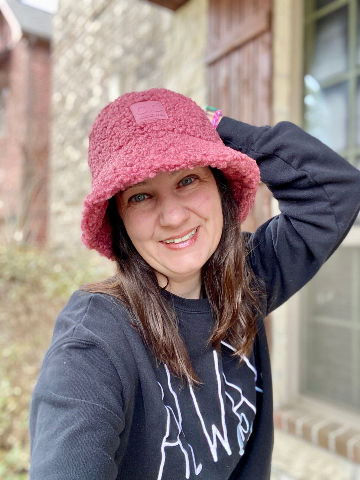 C.C Sherpa Bucket Hat | Fuzzy Teddy Bucket Hat | Women's Winter Hat | Ready to Ship - Candicouturedesigns