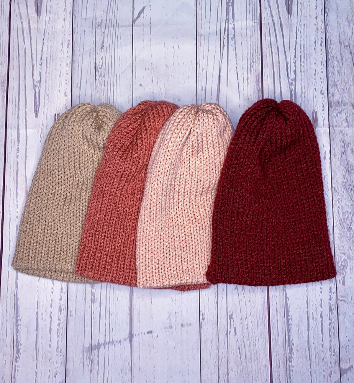 CLEARANCE Knit Beanie – Burgundy | One of a Kind | Final Sale - Candicouturedesigns