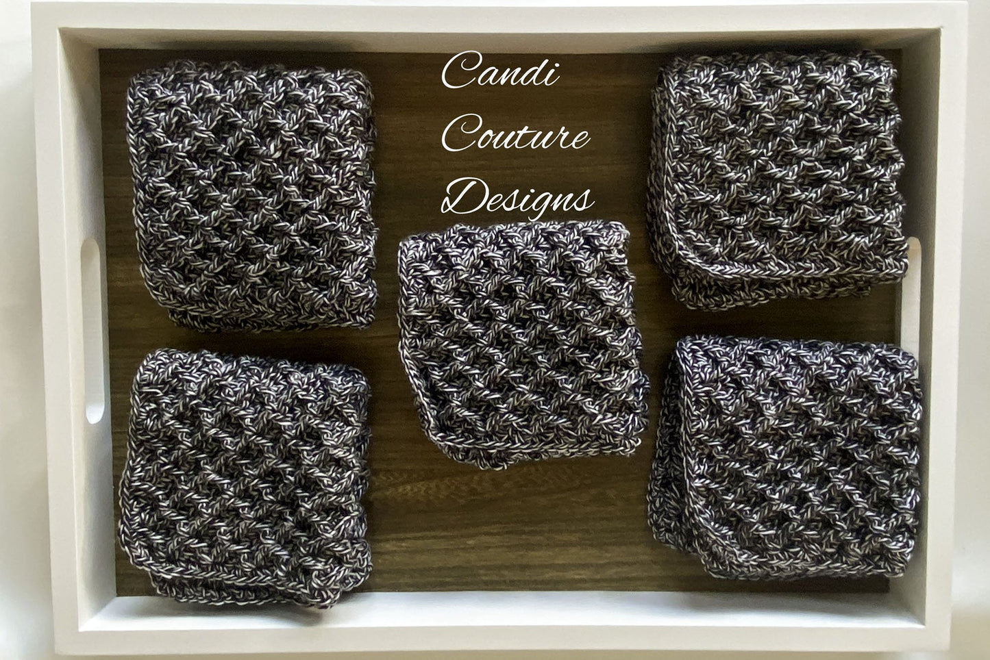 Diagonal Waffle Dishcloth Crochet Pattern PDF | Instant Download | Beginner Friendly - Candicouturedesigns