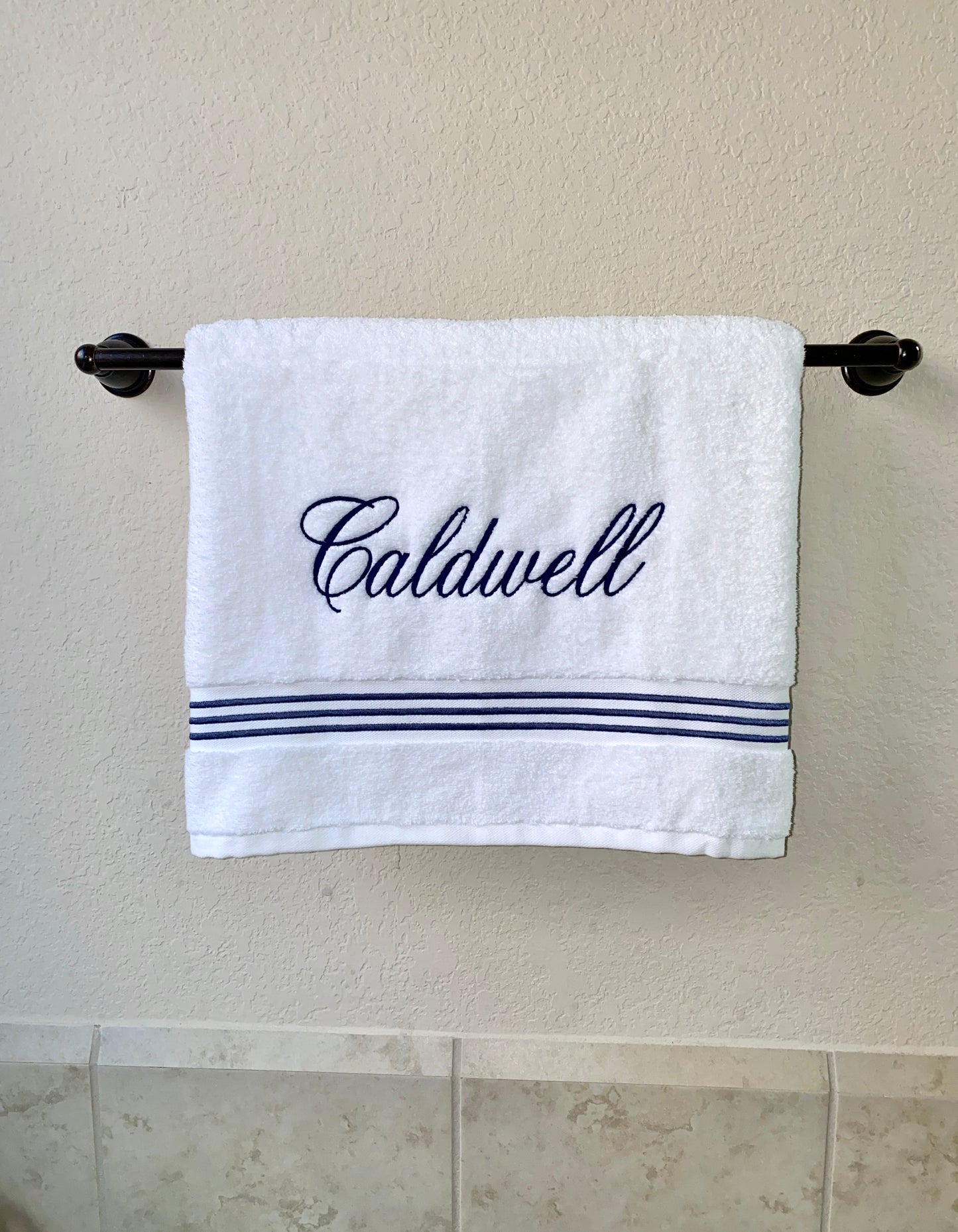 Personalized Monogrammed Hand Towels for Your Bathroom | Stylish and Soft