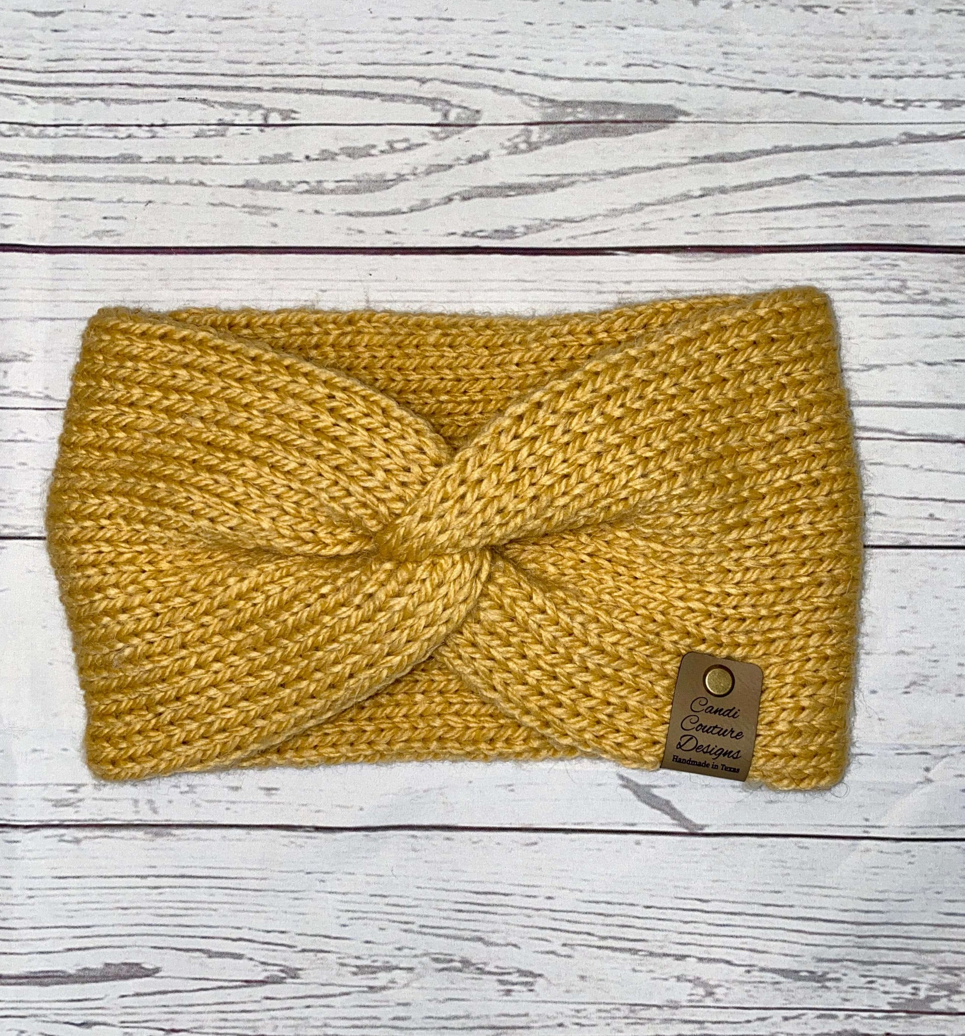 Alpaca Knit Twist Headband