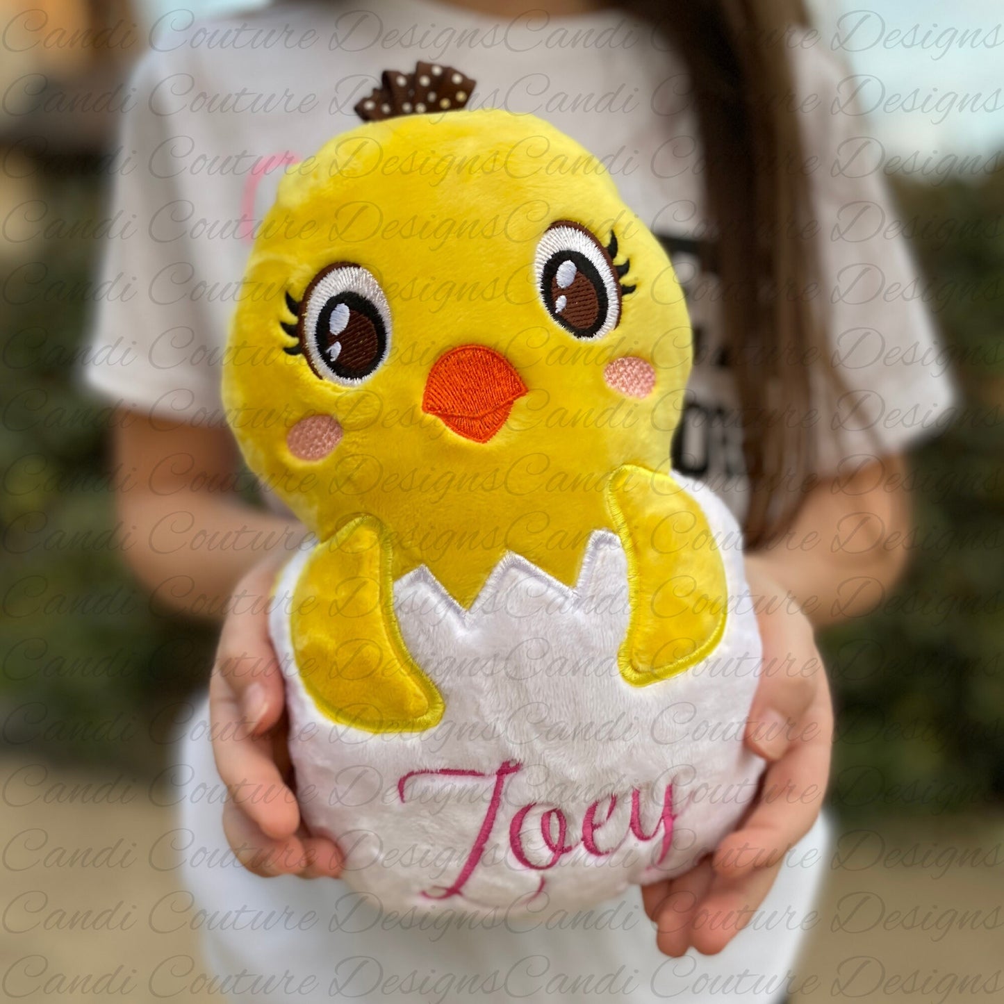 Personalized Chick in Egg, Easter Basket Gift, Fleece Chick Stuffie in Egg, Monogrammed Stuffed Toy, Stuffed Easter Chicken, Easter Plush