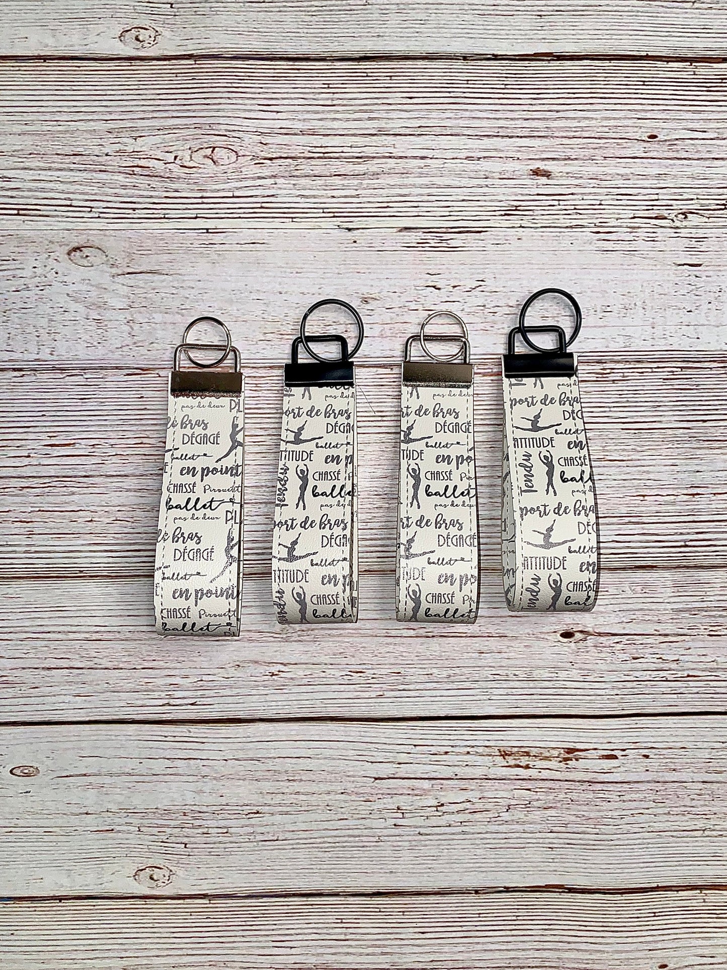 Cheer Keychain for Team Gift, Faux Leather Key Fob, Vacation Flight Tag for Luggage, Wristlet for Clutch, Gift for Her